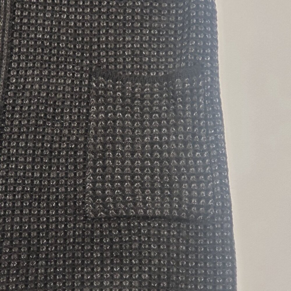 Fortune + Ivy Open Cardigan Sweater Women's Size Medium Black Grey Coatigan NWOT - Picture 12 of 16